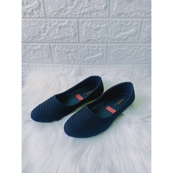 SEPATU BALET WANITA DIXIE HITAM POLOS FLATSHOES KERJA SIMPLE SEPATU WANITA MURAH FLATSHOES KASUAL TERBARU FLASH SALE