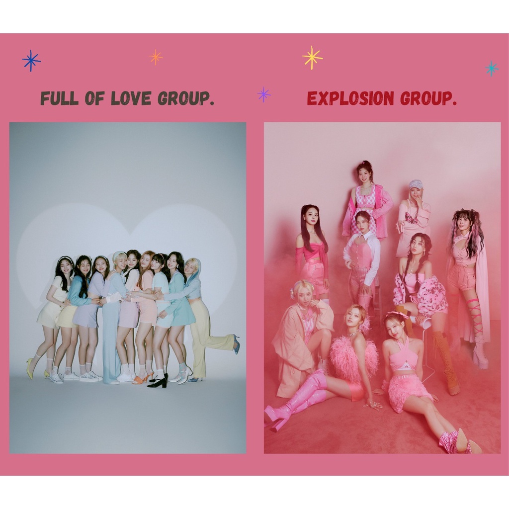 POSTER TWICE FORMULA OF LOVE / SCIENTIST / FULL OF LOVE / EXPLOSION VER UKURAN A4
