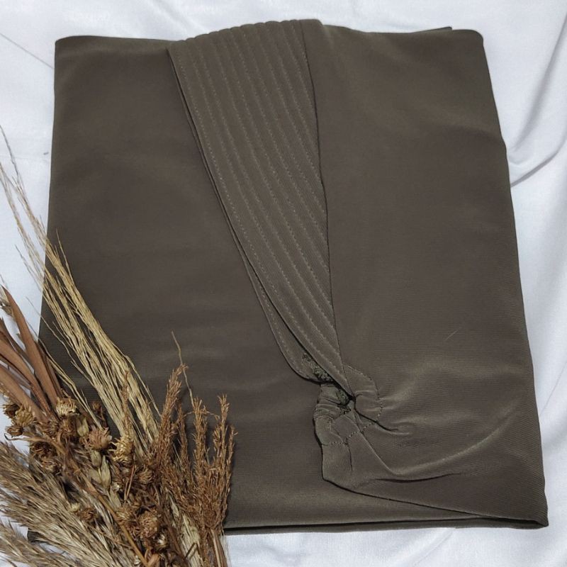Jilbab Instan Jersey korea hijab jersey karet dagu By Miftah Collection Part 1-Wood