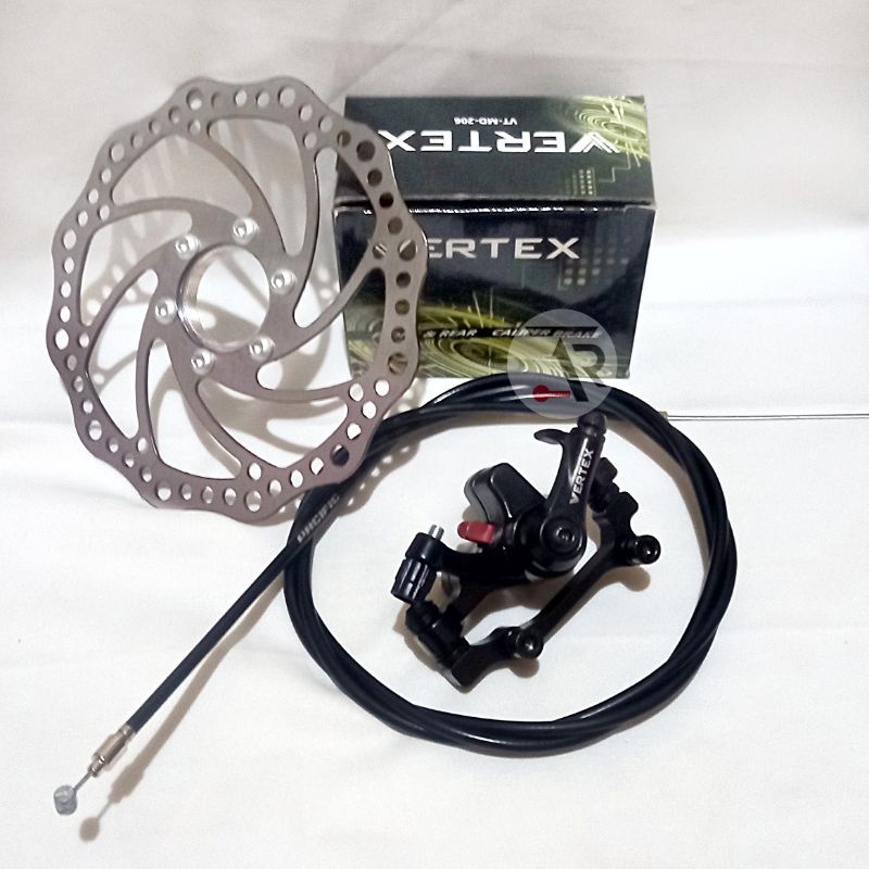 Rem cakram sepeda hub drat disc brake VERTEX 160 mm tali rem pacific cocok untuk semua sepeda 1pcs