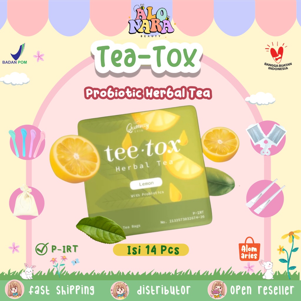 

[LGSG KIRIM] TEH HERBAL PROBIOTICS TEA TOX 14 BAGS BY QUEENZYSKIN || DIET AMAN HALAL P-IRT 100% ORIGINAL