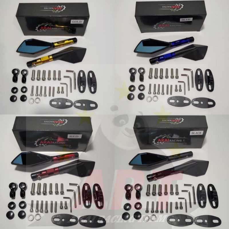 Spion Tomok V5 Universal Nmax Aerox Pcx Vario Beat Mio Vixion R15 Cbr Ninja Gsx R25 Kaca Putih Dan Biru