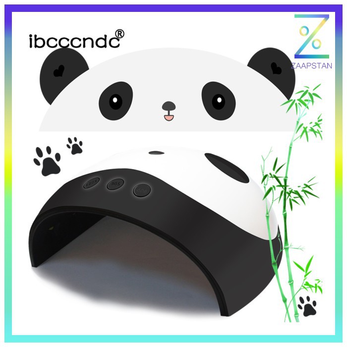 Pengering Kutek Kuku UV LED Nail Dryer Panda Design - PND - Black