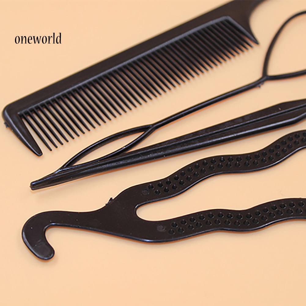 (ord) 4pcs / Set Klip / Jepit Rambut Wanita Untuk Membuat Model Sanggul / Kepang