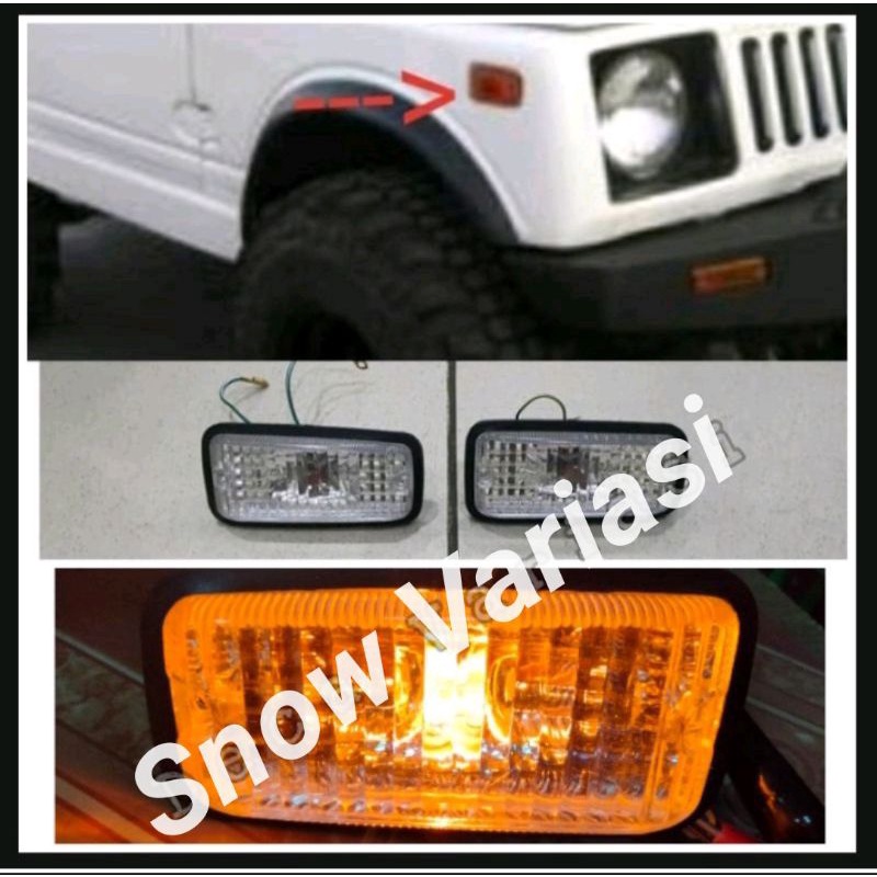 Lampu Led Sen Samping Mobil Jimny Katana Kristal