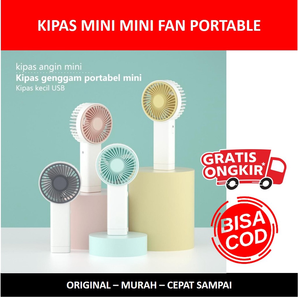 Kipas Genggam Tangan Lipat Handy Mini Fan Portable