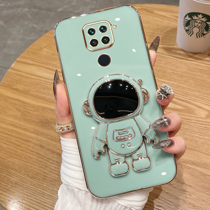 Casing Ponsel Untuk Xiaomi Redmi Note9 4G 9S Note 9 Pro Max Warna Permen Astronot Stand Deluxe Kamera Case