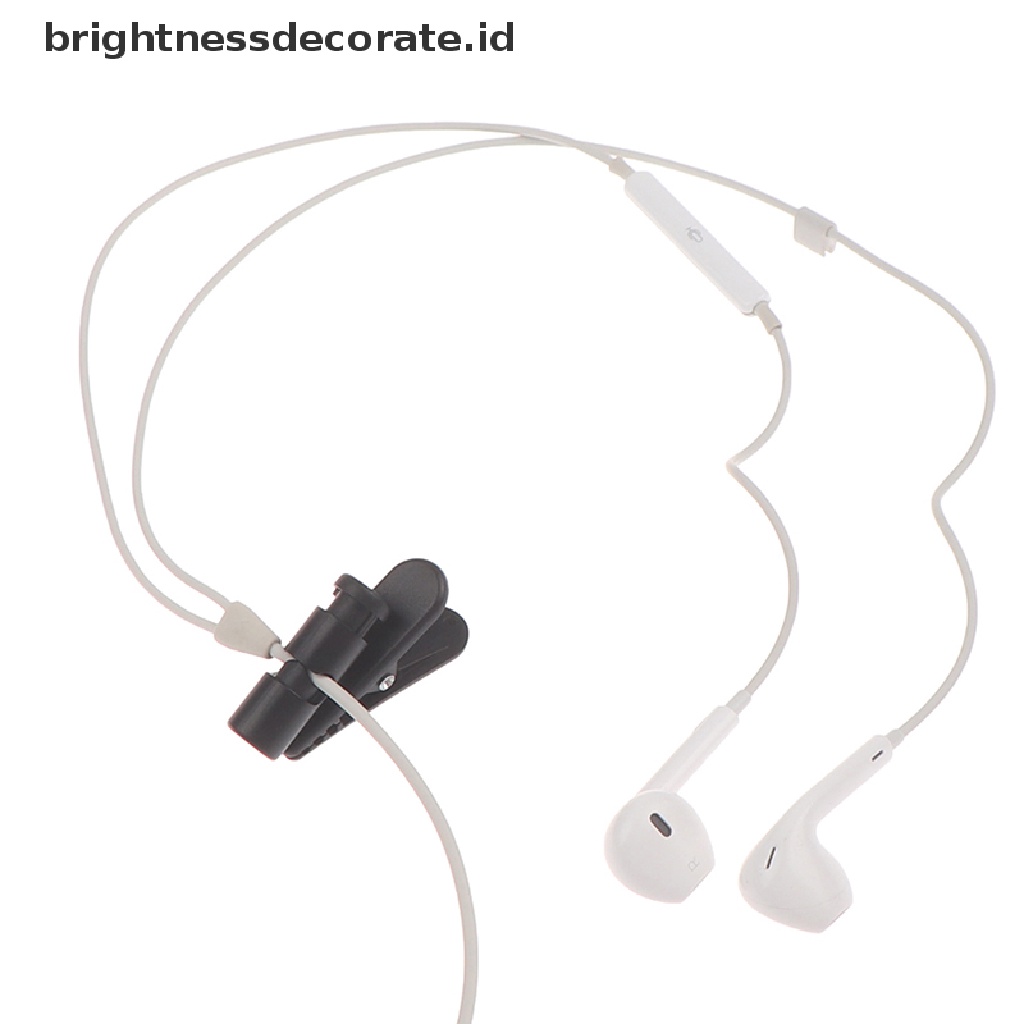 2 / 5 Pcs Klip Penjepit Kabel Headset Headphone Earphone