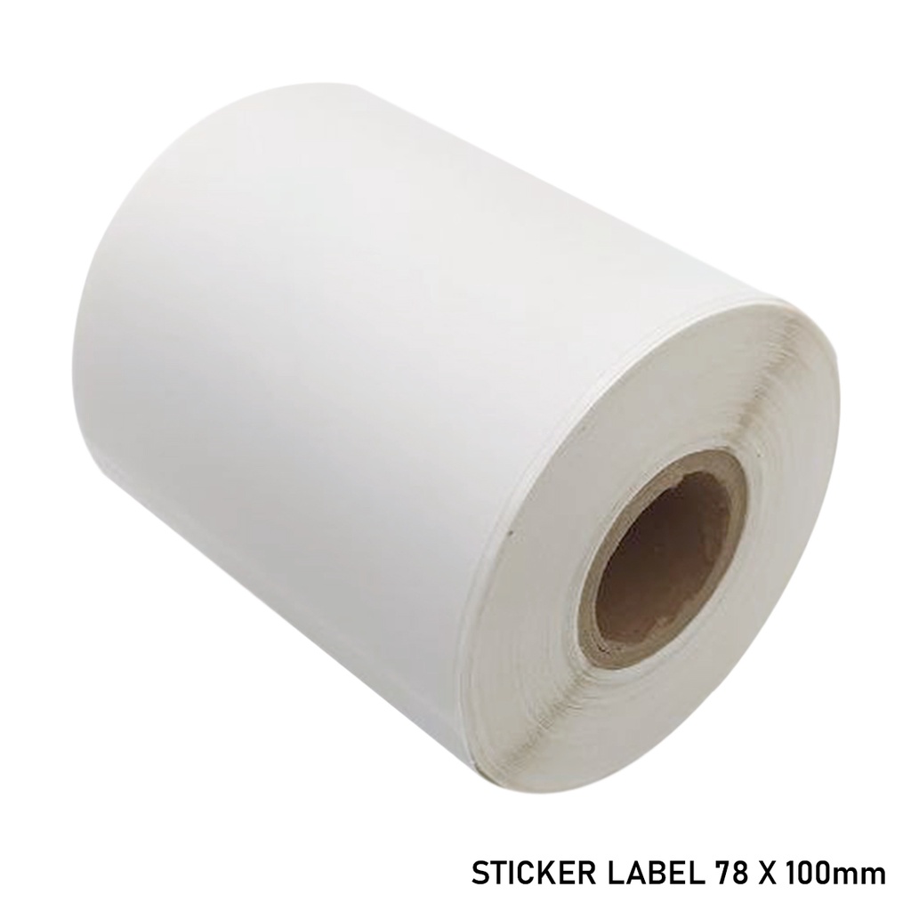 Kertas Label Thermal 78x100 isi 300 lembar - Label Stiker Alamat Online - STiker Thermal 80mm