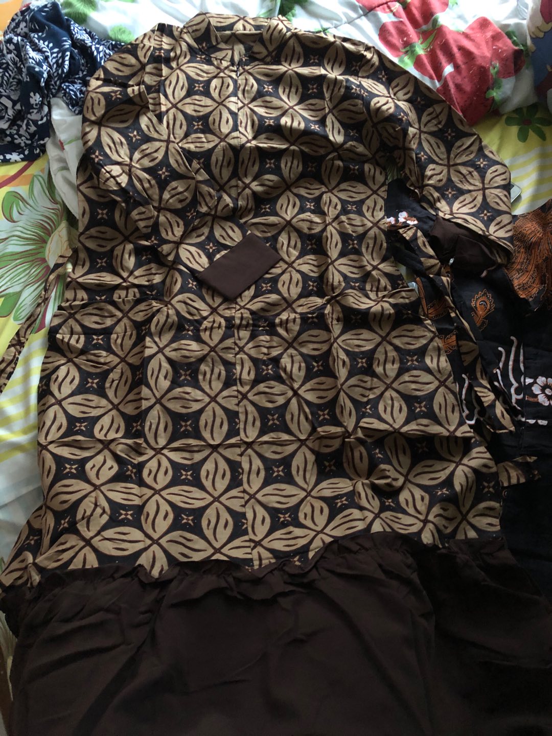 Gamis Batik Manggar, Padi,sekar,cantik,kubis,kipas,daun,kupu,nadine,gendis