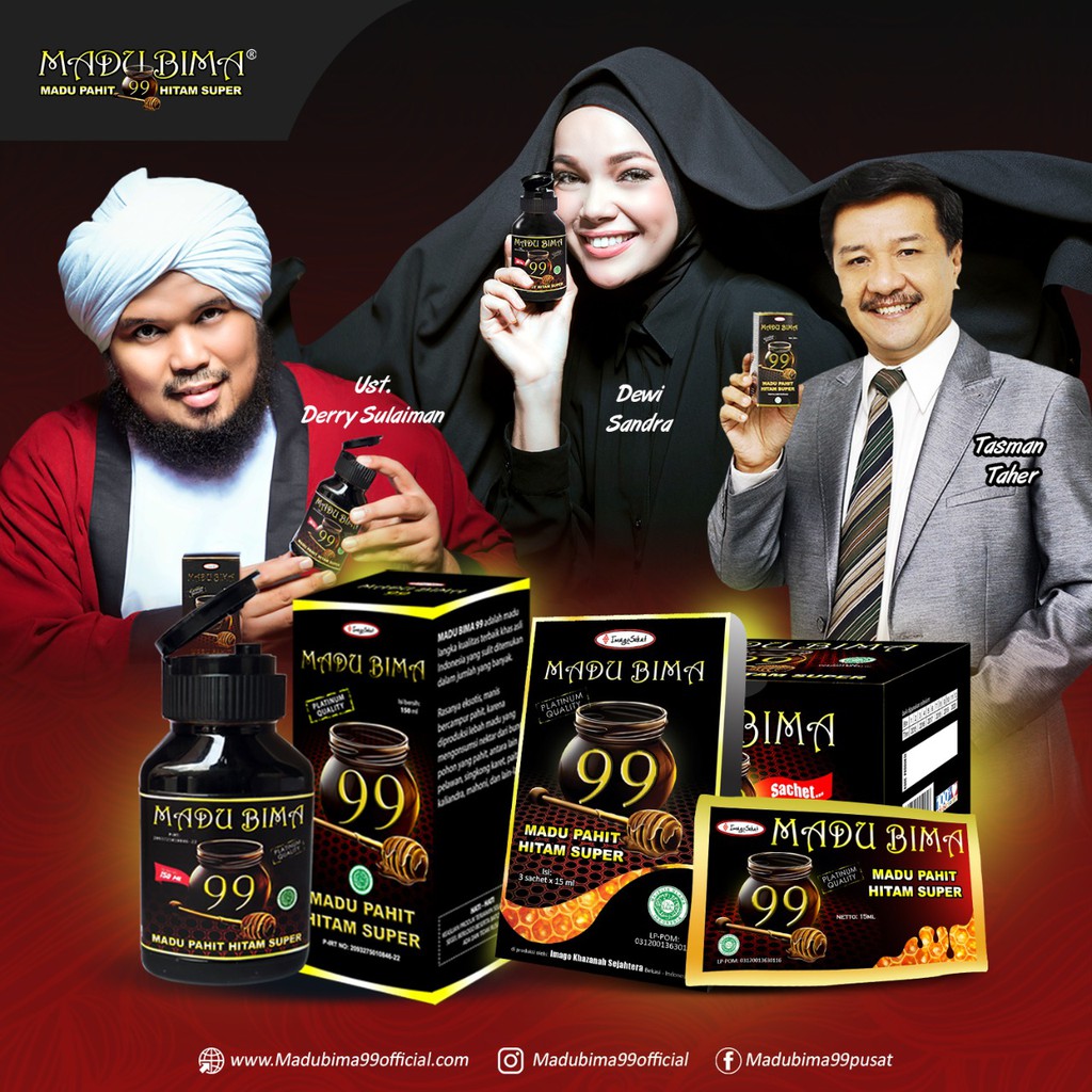 

Madu Bima 99 Kemasan Saset | Lebih Modis dan Praktis