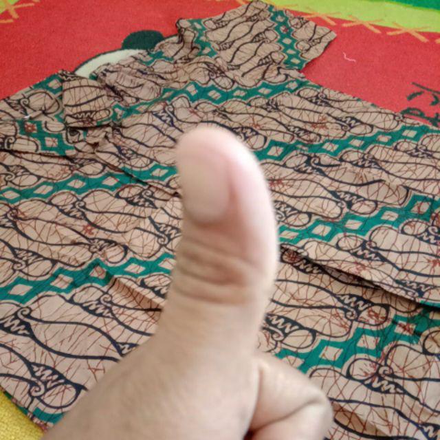 Bswart Batik Hrb026 Kenongo Hem Pendek Padi Pekalongan M L Xl Batik Pria Murah Modern Grosir