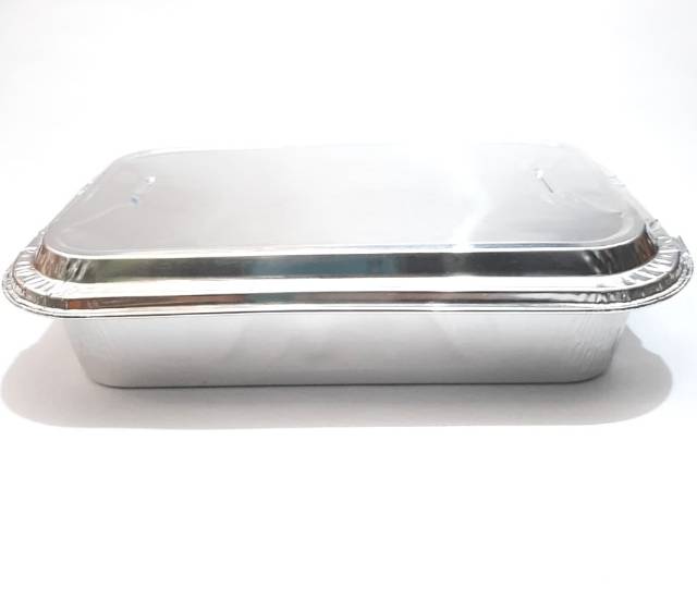 (Isi 10) Alumunium Foil + Tutup BX 4381 / Aluminium Tempat Salmon Mentai Macaroni Schotel Panggang