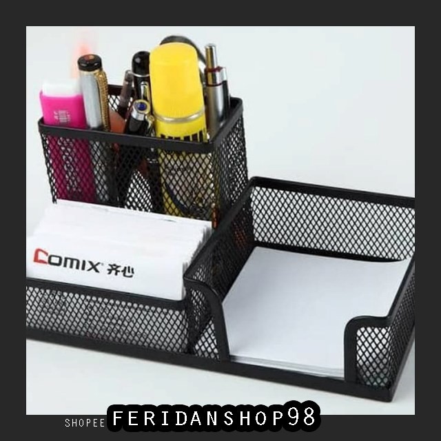 

BT659 MEMO HOLDER PANJANG BEST 3 SEKAT DESK SET ORGANIZER TEMPAT PENSIL MEJA PEN BY FERIDANSHOP98