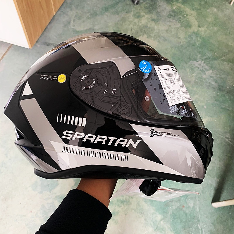 Spartan Helm Sepeda Full Face Helm Sepeda Motor Full Face Helm Sepeda Motor DOT ECE Safety Certificate