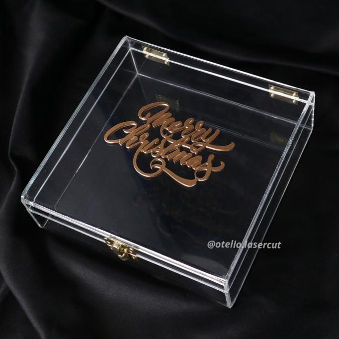 

[COD] Stiker Label Christmas Akrilik Timbul | Hiasan Box Natal Hampers Tag [COD]