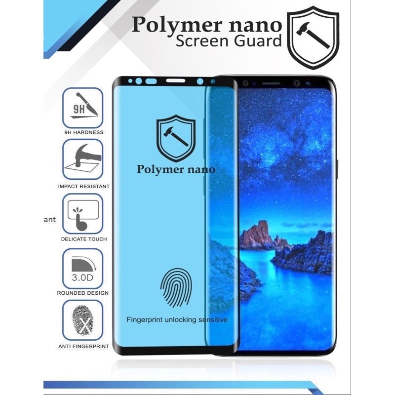 TEMPERED GLASS POLYMER NANO HD FULL COVER SAMSUNG GALAXY ALL SERIES