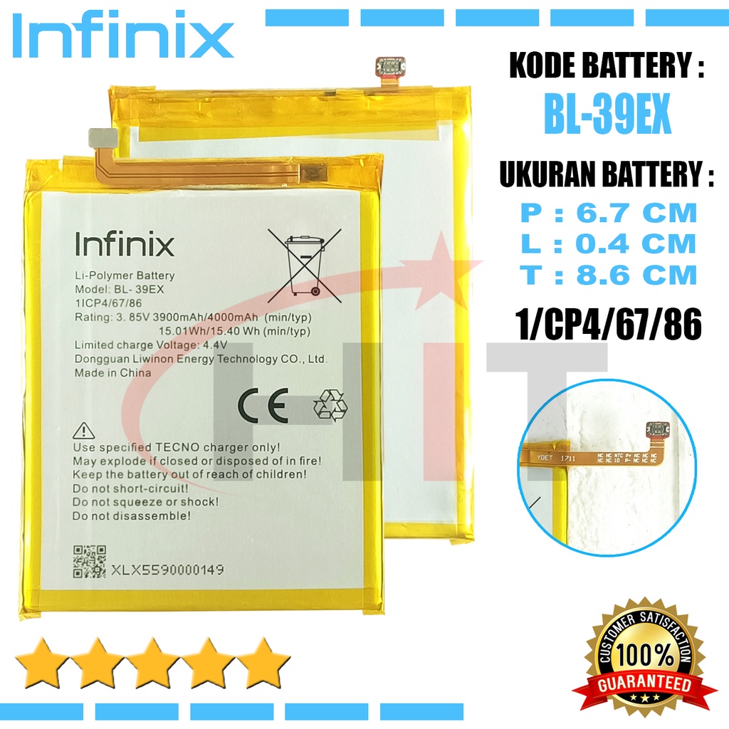 Baterai Battery Infinix Hot 5 X559 Kode BL-39EX