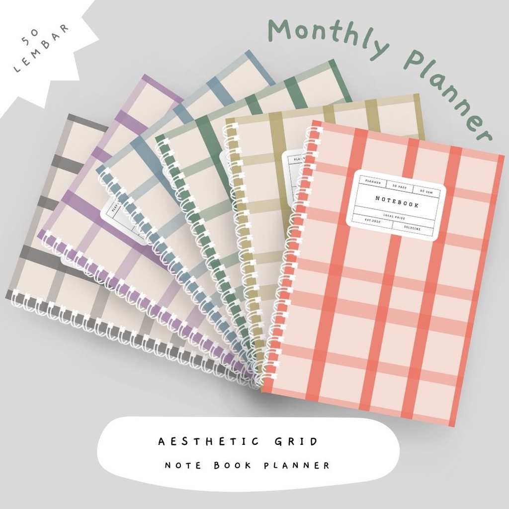 

Monthly Planner - Note Book Planner Solucine - 40 Lembar - A5