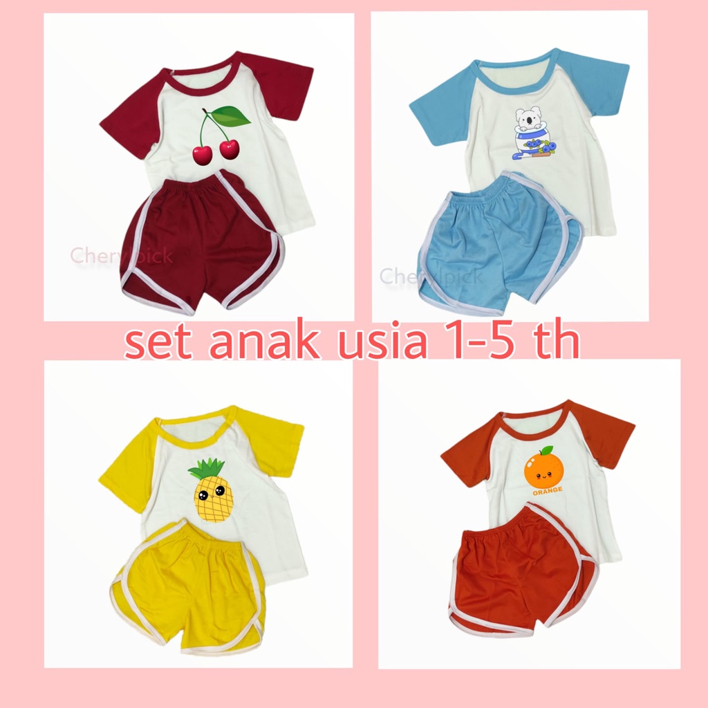 Cherylpick - setelan anak perempuan dan laki laki / set anak laki laki / setelan anak unisex /set anak