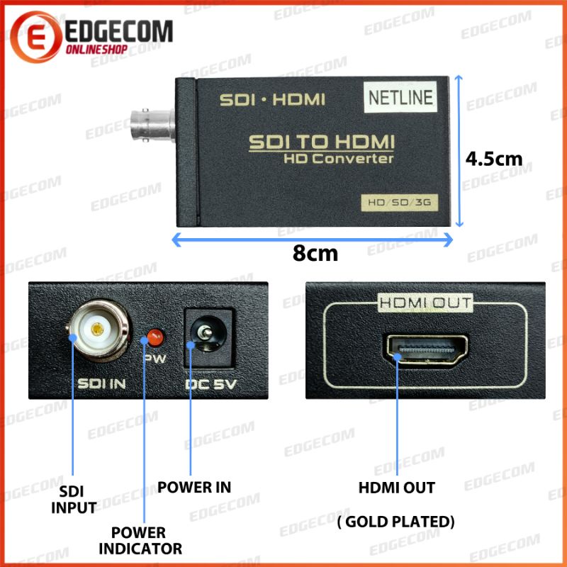 Konverter SDI to HDMl Adapter NETLINE