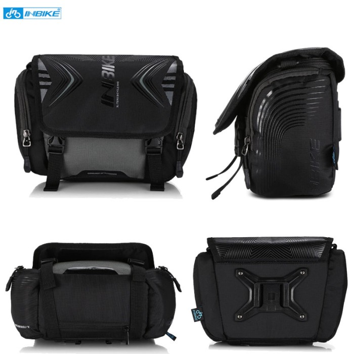 Inbike Waterproof Bicycle Handlebar Bag - Tas Pannier Depan Hitam