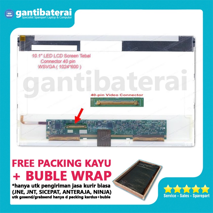 Lcd Led 10.1 inch Acer Aspire One 532 532h Zg5 Zg8 D150 D250 A150 A110