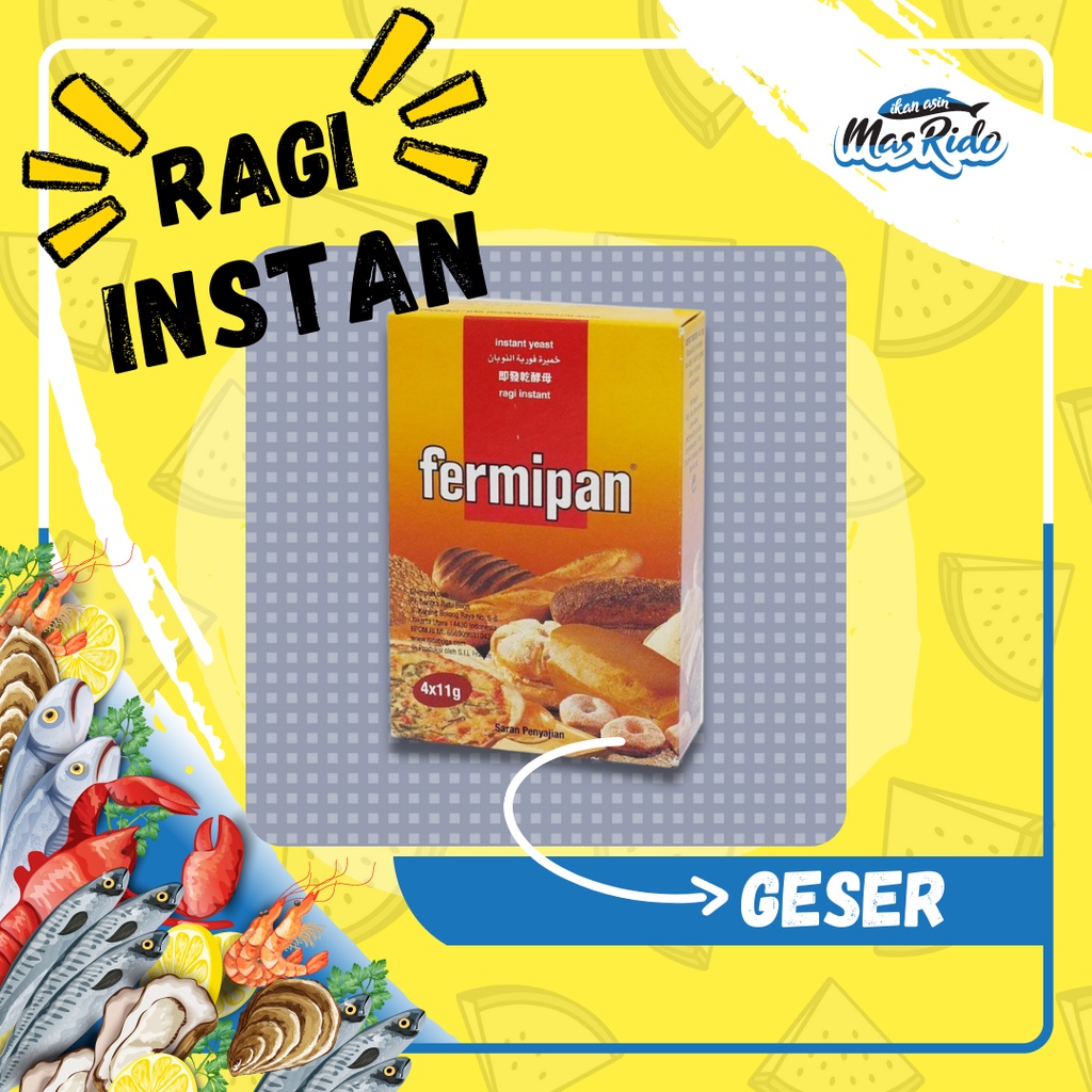 

Ragi Instant Fermipan Ragi Kering Untuk Roti Dan Donat Isi 4 Pcs