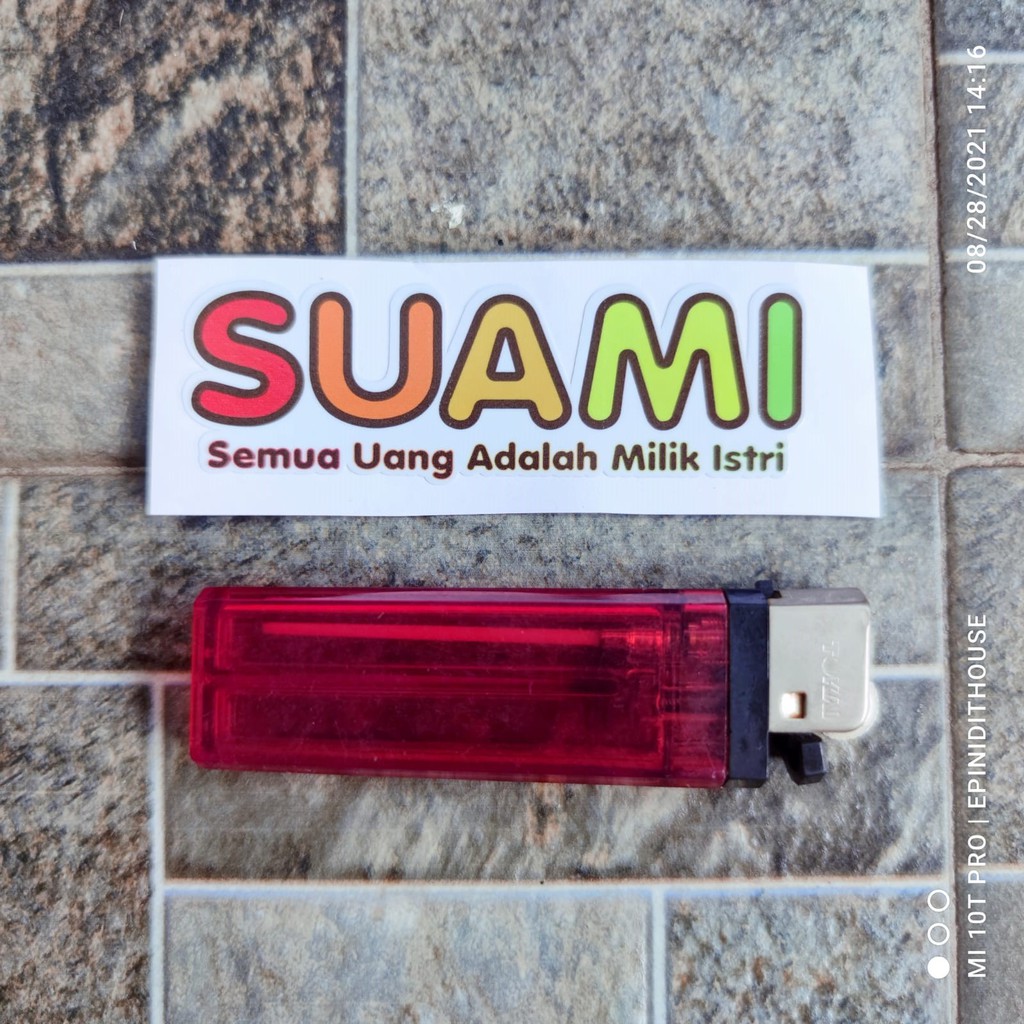 Stiker Vinyl Suami Semua Uang Milik Istri Kata Lucu Nyleneh Humor Motor