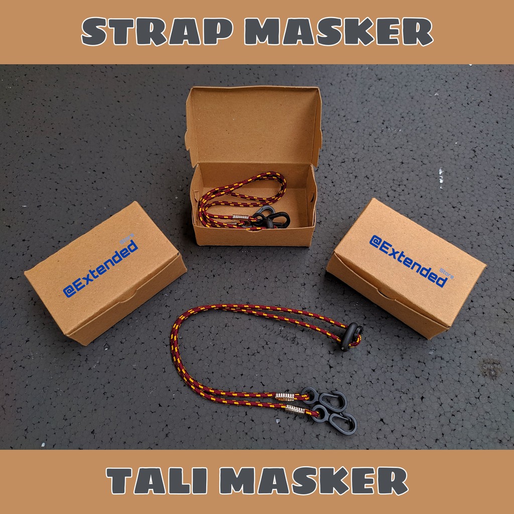 Strap masker pria wanita motif strep masker hijab strap masker korea tali konektor kalung murah