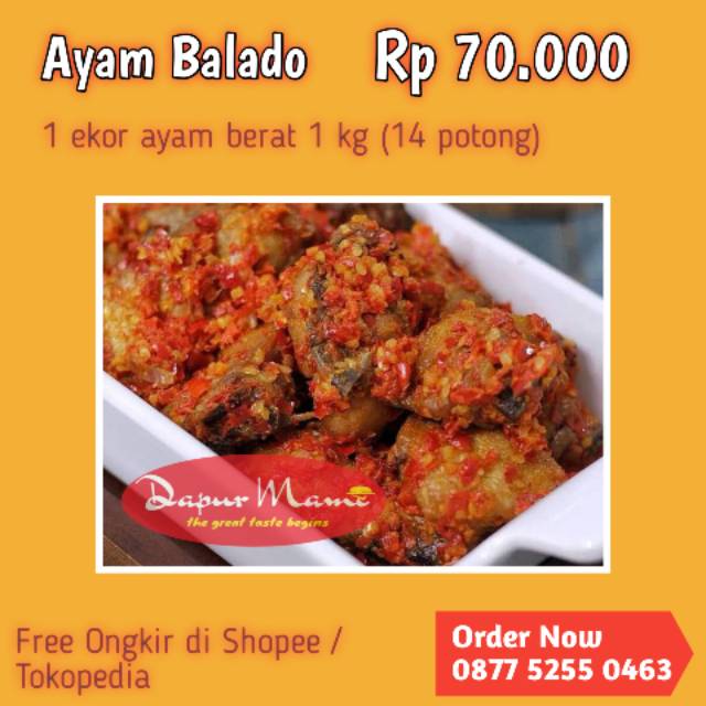 

Ayam balado 1 ekor