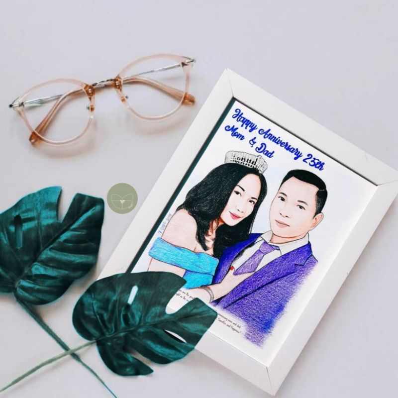 

Sketsa wajah pensil warna / kado ultah , wedding , wisuda , anniversary , nikah ,ulang tahun