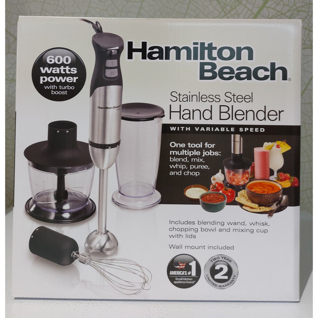 HAMILTON HAND BLENDER / BLENDER TANGAN STAINLESS STEEL / HAMILTON BEACH