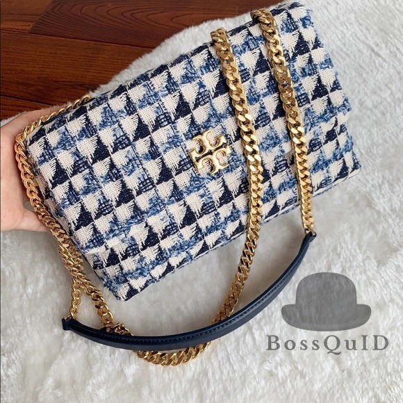Tory Burch Kira Chevron Tweed Convertible Shoulder Bag