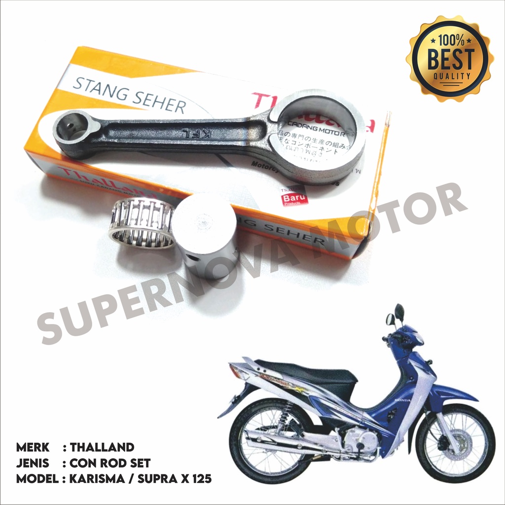 CON ROD CONNECTING ROD SET STANG SEHER STANG PISTON KARISMA SUPRA X 125 THALLAND