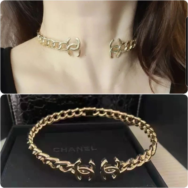 Kalung Premium Silver925 Perak Platgold Kalung Choker Fashion Import tidak karatan 0929