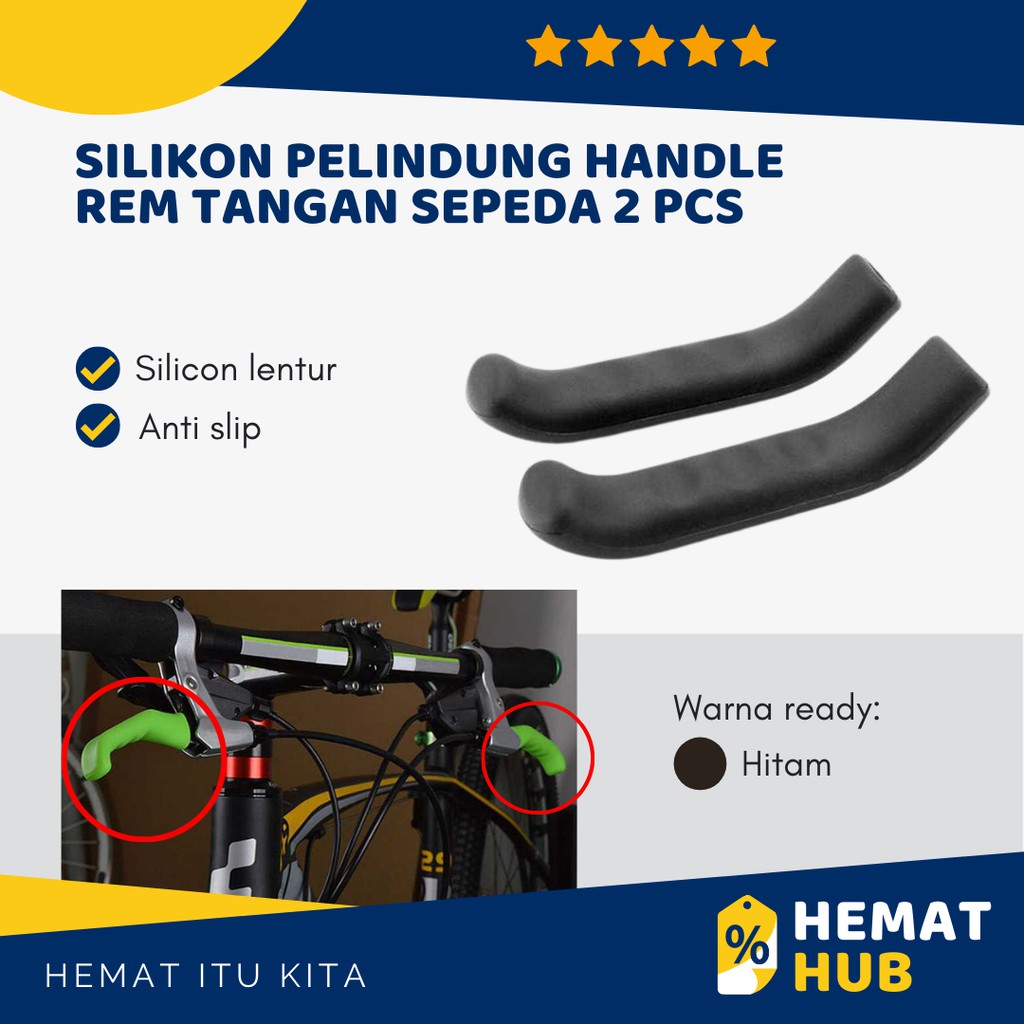 Pelindung Handle Rem Silikon Tangan Sepeda 2 PCS Empuk Tidak Sakit Portable