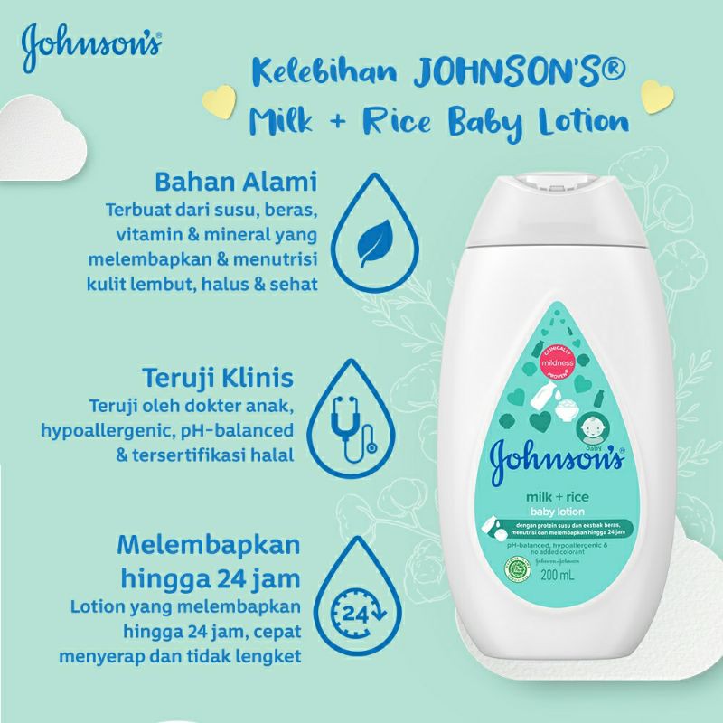 Johnson’s Milk &amp; Rice Lotion 200 ml