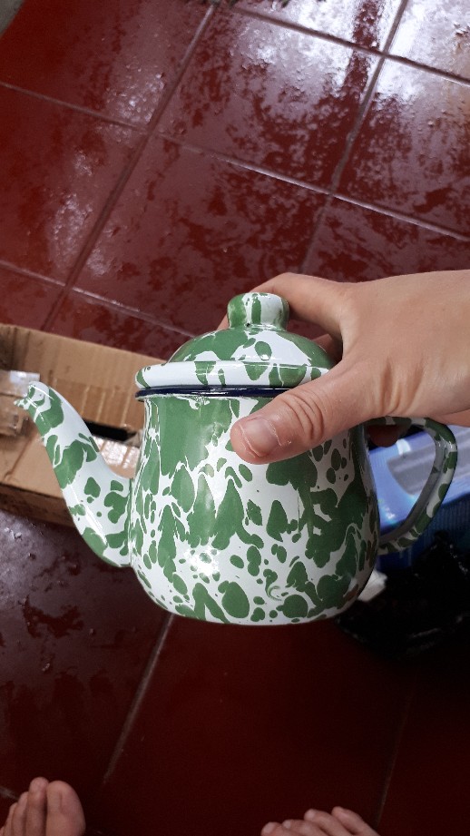 Teko Ceret Poci Jadul Army Vintage / Teko Unik Cebol - Food Grade