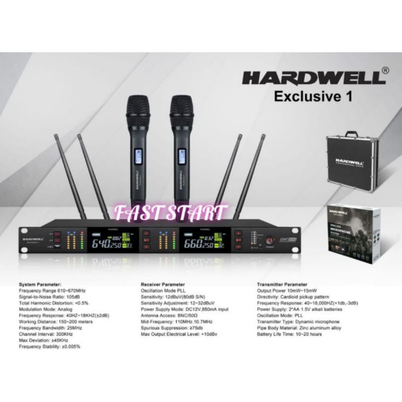 mic wireless HARDWELL EXCLUSIVE 1 HANDLE free hardcase