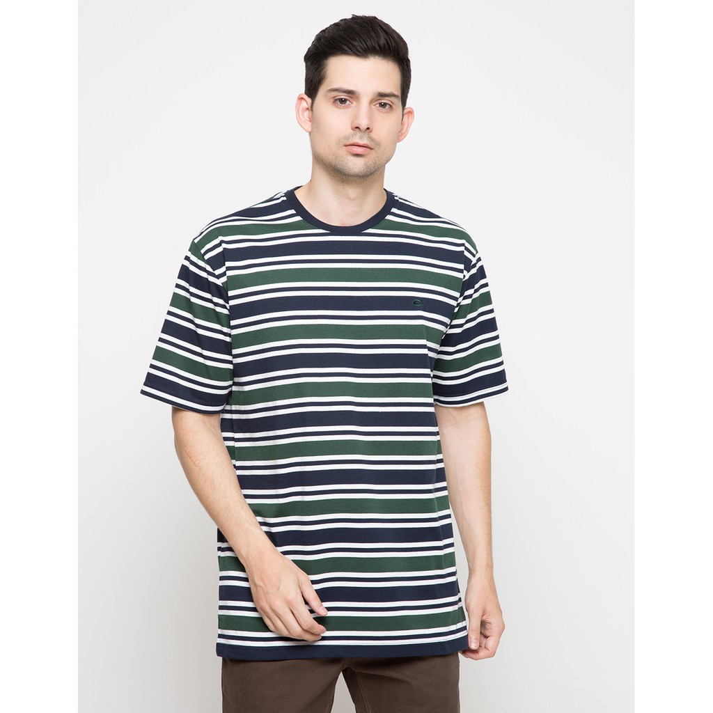  Matahari  Cole  T Shirt Basic Stripe Emerald Green 