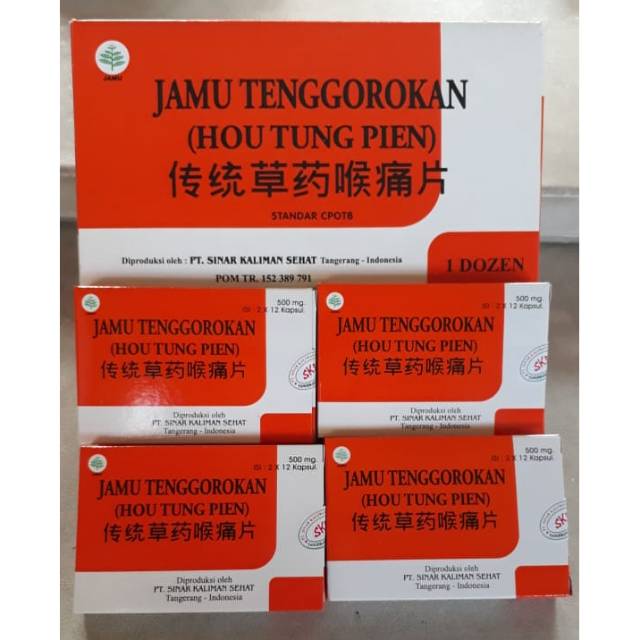 

Hong Tung Pien (Jamu Tenggorokan) isi 24 kapsul