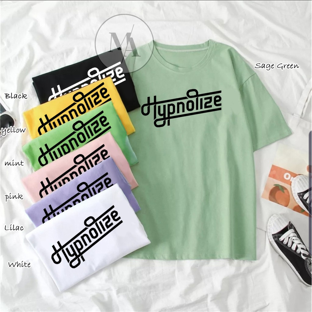 kaos hypnotize atasan sage green