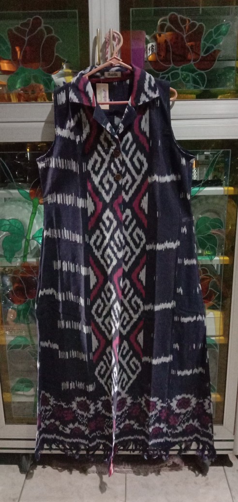 Termurah Cod-adisty Outer Tenun Troso Long Cardi Batik Solo Modern / Cardigan Batik Original / Tunik