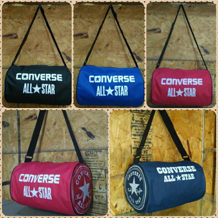 TAS SELEMPANG GYM FUTSAL TABUNG CONVERSE / Tas Bola Tas SEPATU Olahraga Allstar