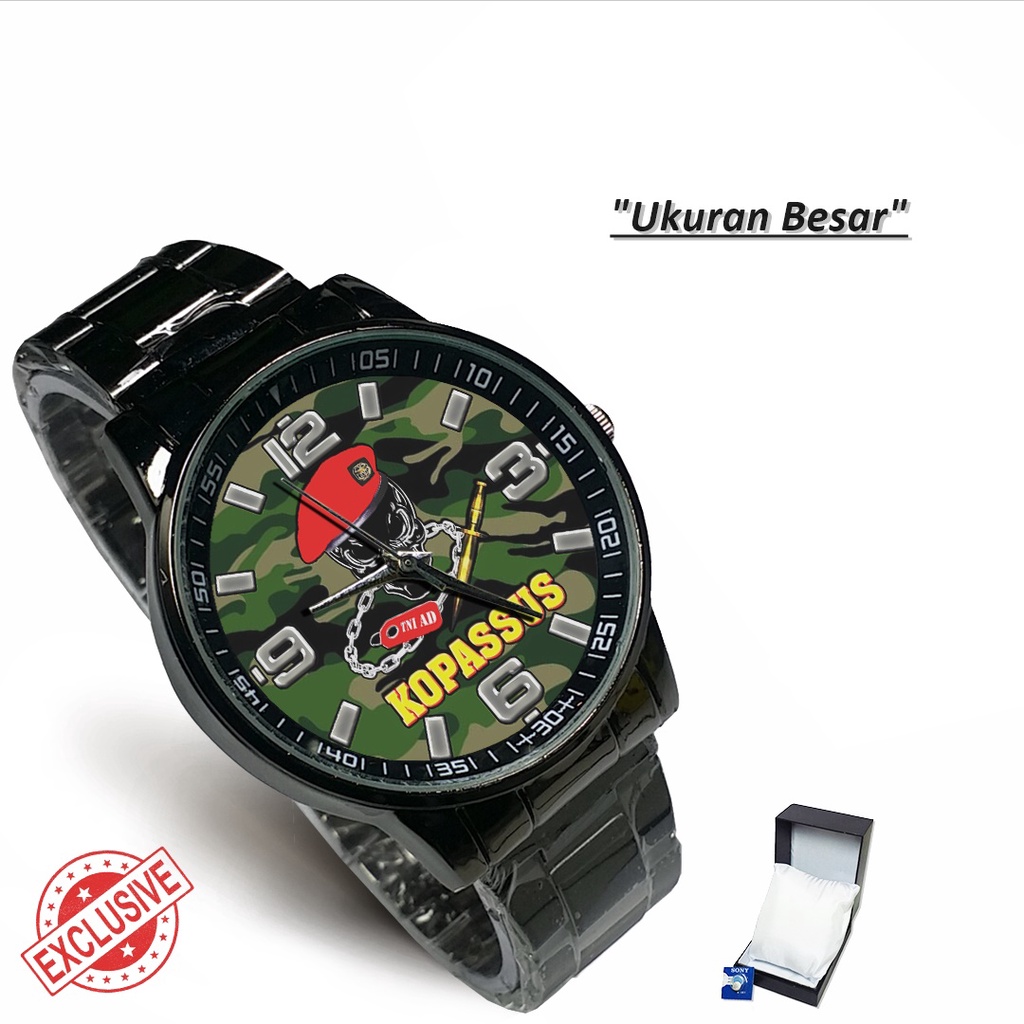 Jam Tangan Rantai Couple KOPASSUS TNI AD - 2 (Limited Edition)