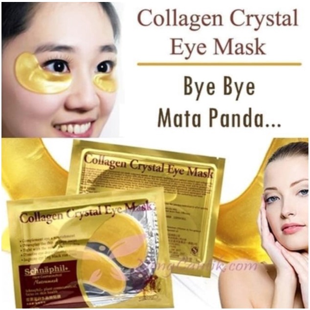 MASKER MATA COLLAGEN CRYSTAL / COLLAGEN CRYSTAL GOLD EYE BAG / EYEMASK ANTI AGING WRINKLE EMAS / MASKER PENGHILANG KANTONG PANDA