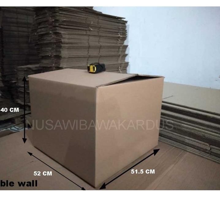 

WBS ✅COD kardus box packing polos double wall 52x51,5x40cm, murah, kotak karton