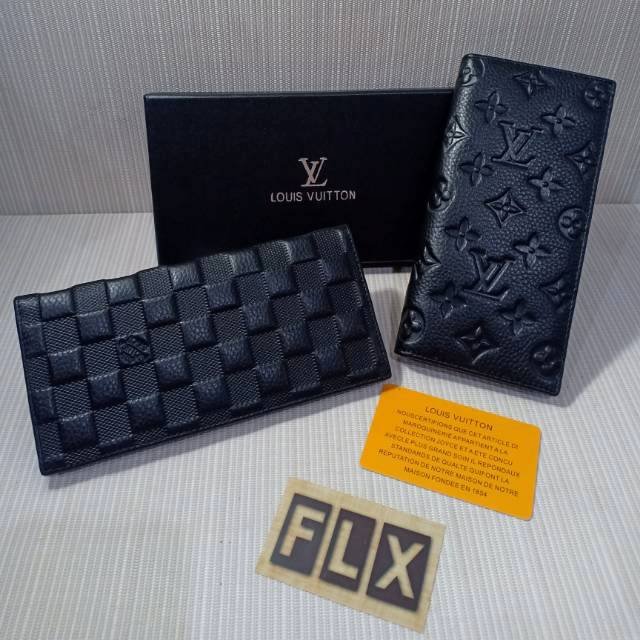 Dompet panjang LV mono damier kulit asli