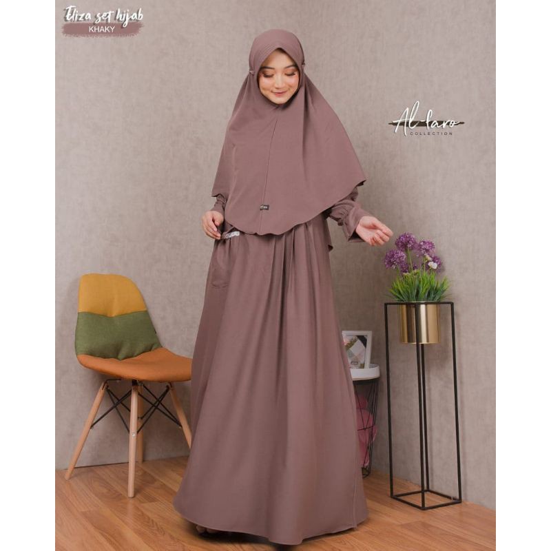 ELIZA SET HIJAB ORI ALFARO/GAMIS SET HIJAB ALFARO